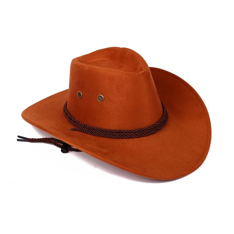 Plain Promotional Cowboy Hat Wool Felt Unisex