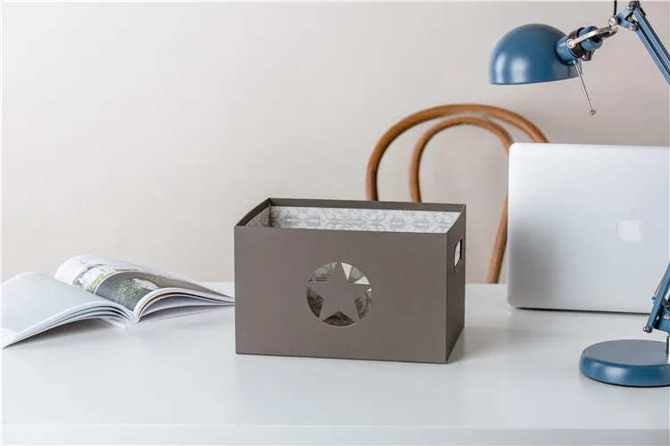 Wholesale eco-friendly high quality home goods star pattern paper cd toy storage box without lid  .jpg