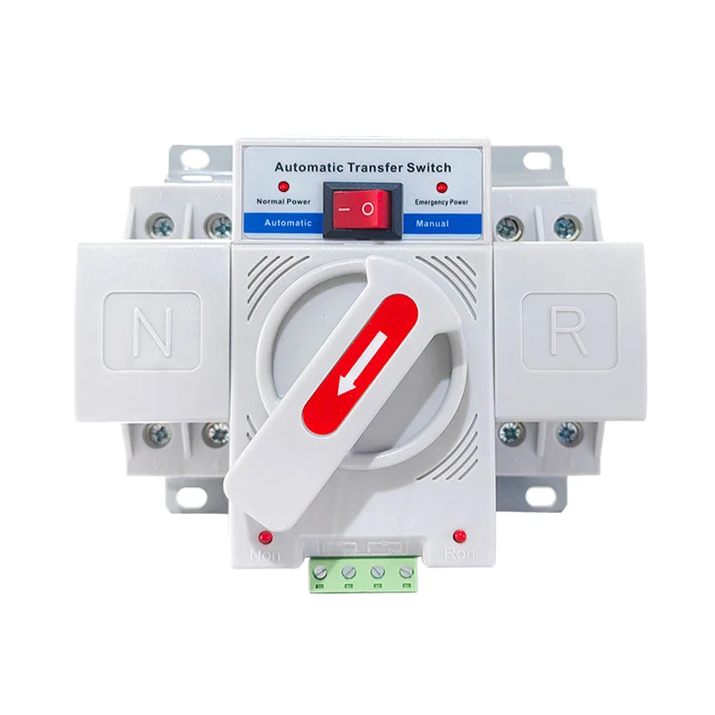Mini Automatic Transfer Switch (ATS) Dual Power Changeover 2P/4P 100A ...