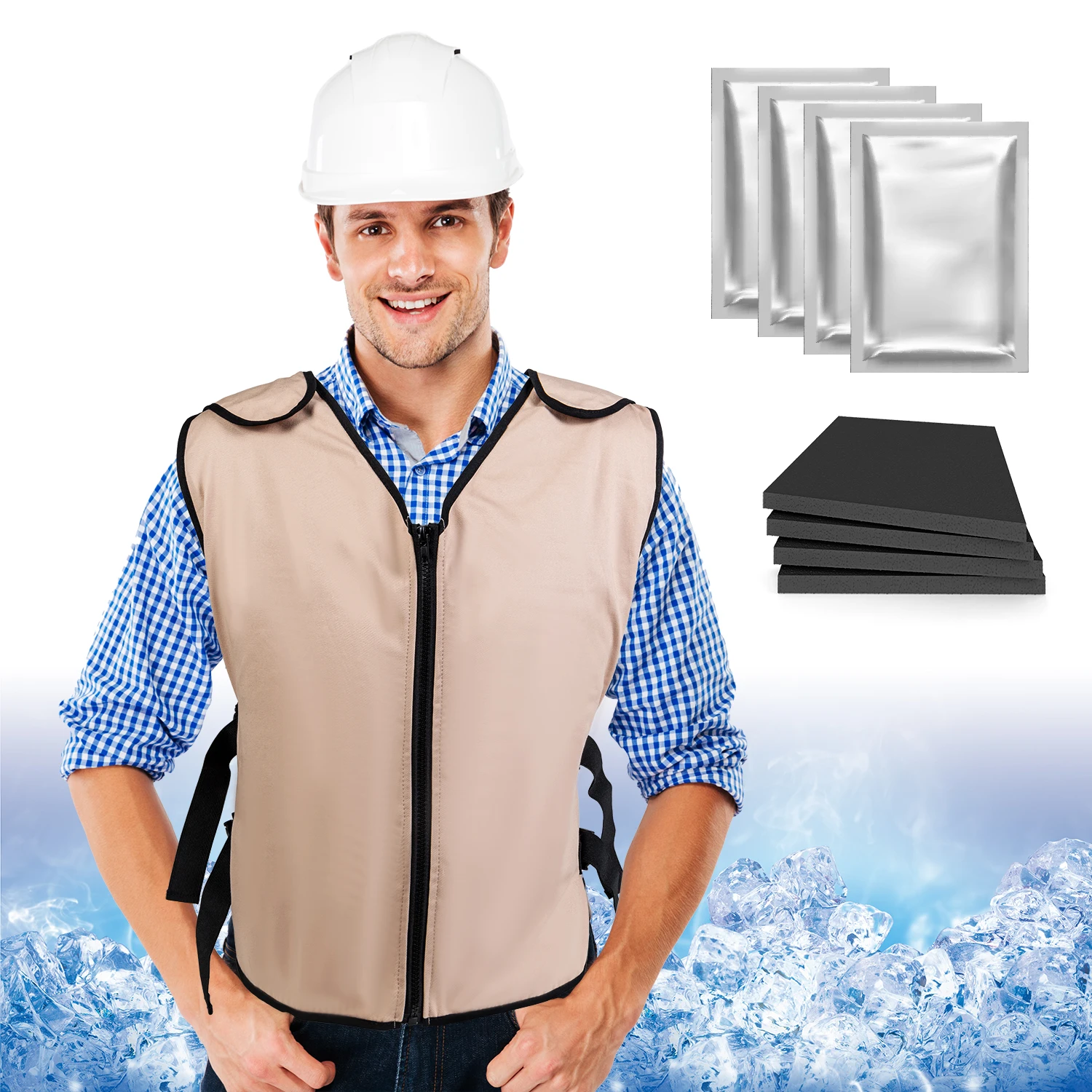 Slim Gel Jacket For Gel Ice Vest 