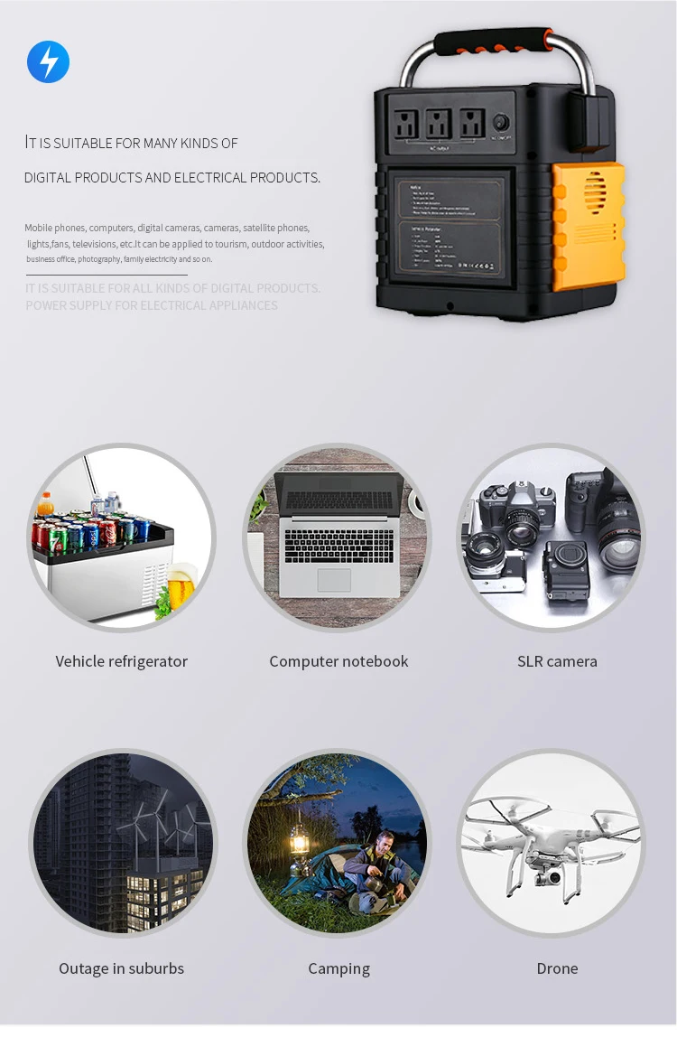 400W 107100mAh portable solar generator solar power station power systems for camping
