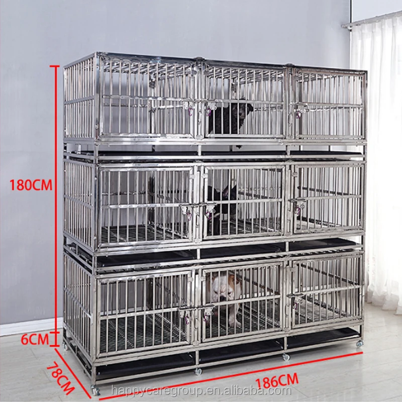 Hcr017a Cheapest Stainless Steel Pet Kennels/small,Big Animal Cages