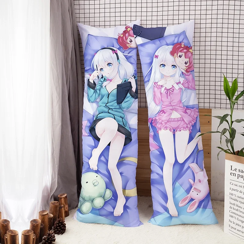 Custom 2 Way Soft Polyester Japanese Anime Decorative Pillow Case