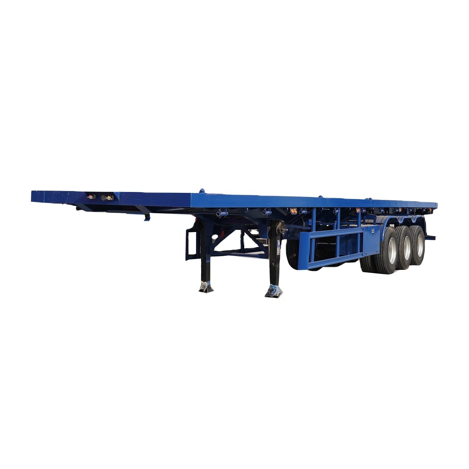 Wholesale 3 Axle 40 Feet Flatbed Semi Trailer 40Ft Flatbed Truck Trailer  Load Capacity 40Ft Container Chassis Trailer From M.Alibaba.Com