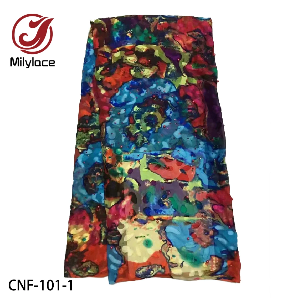 2021 Lace Material Silk Dress Italian Style Plain Printed Silk Fabric