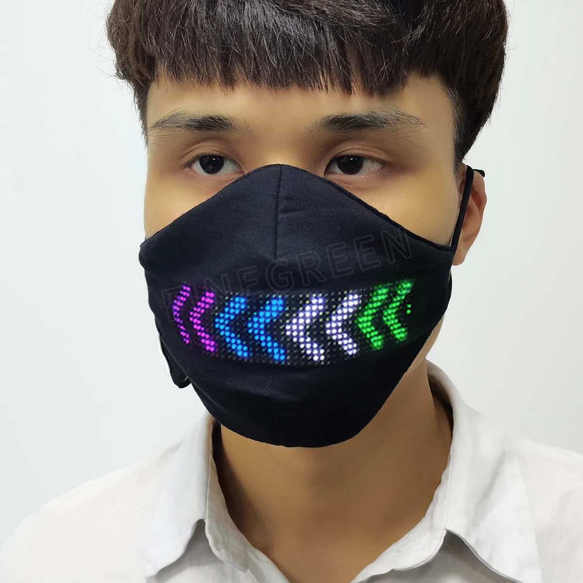 Four color  connection app control LED mask
