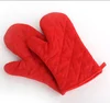 Characteristic multicolor option cotton oven gloves outdoor bake BBQ heat resistant gloves thicken grid cotton gloves