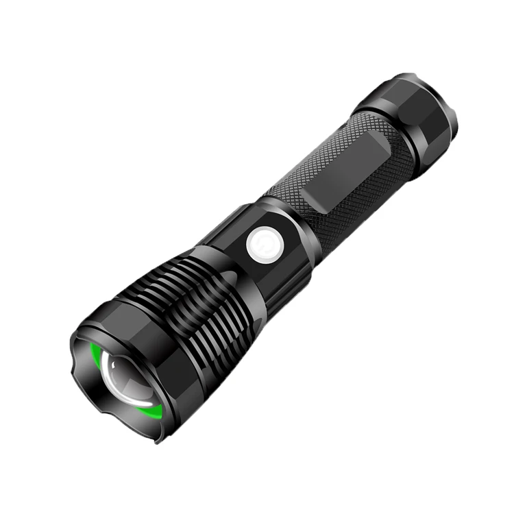 USB Rechargeable Tactical Torch Dimming Telescopic Zoom 5Modes Aluminum alloy 26650 Battery XHP50 LED Flashlight camping torch