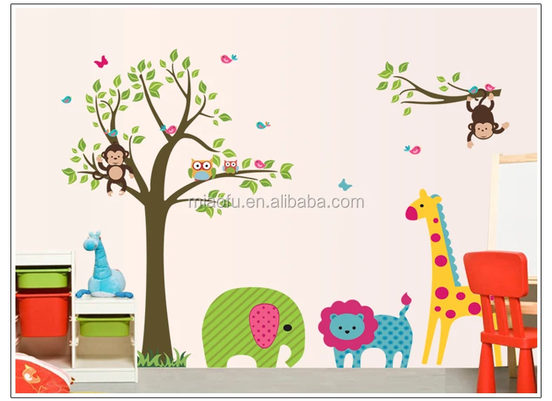 Home Decoration Reusable Cartoon Nursery Wall Decal Room Buy Nursery