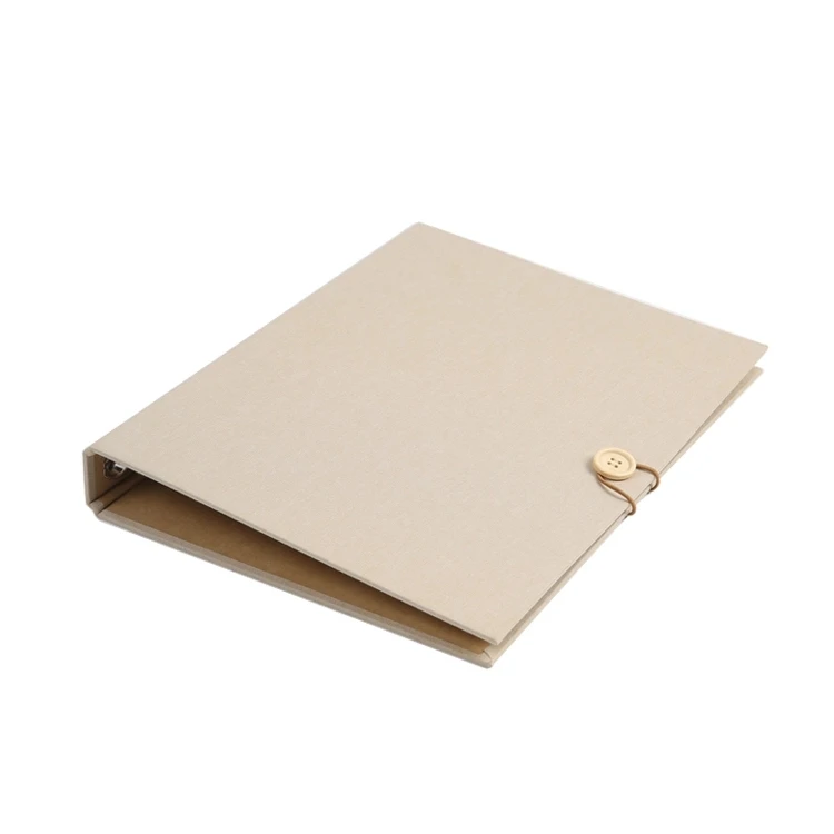 Hot Selling 1 Inch 4-Holes Craft Paper A4 Cardboard Ring Binder Protect ...