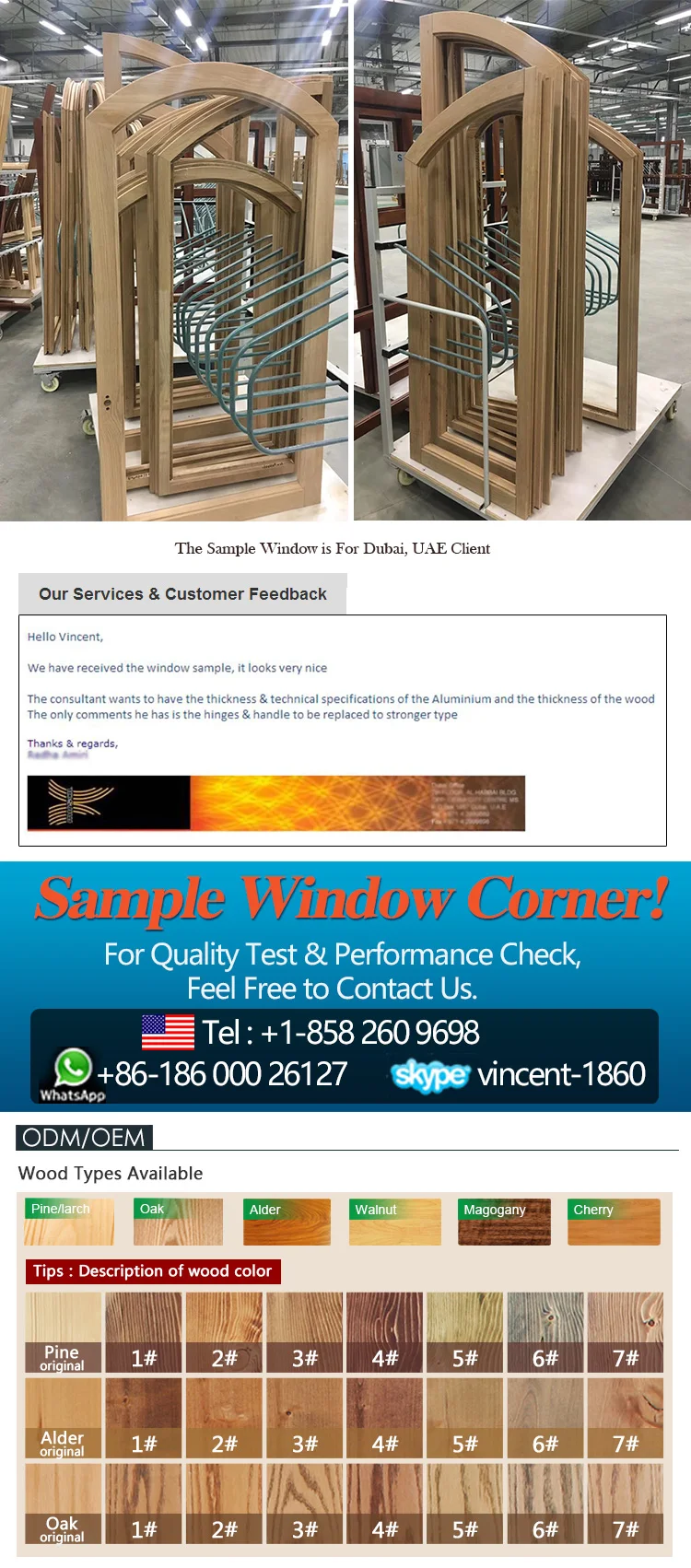 Made in China Latest Design Inside Open Aluminum Clad Wood 3 Glass Solid Wooden Tilt And Turn Casement Windows