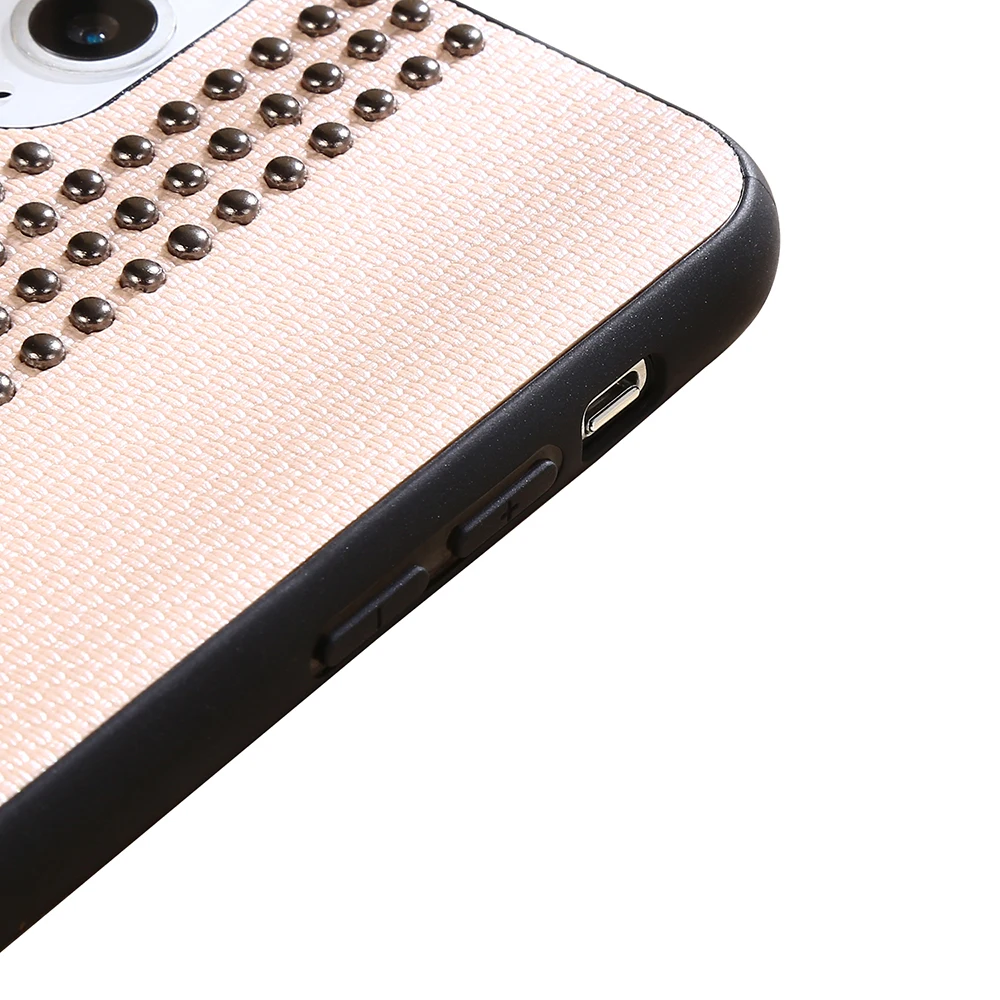 金属peans皮革皮肤tpu保护壳 (适用于iphone 12