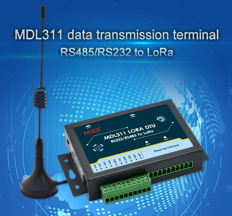 32-bit ARM low-power CPU data transmission terminal LoRa DTU - ANKUX.COM