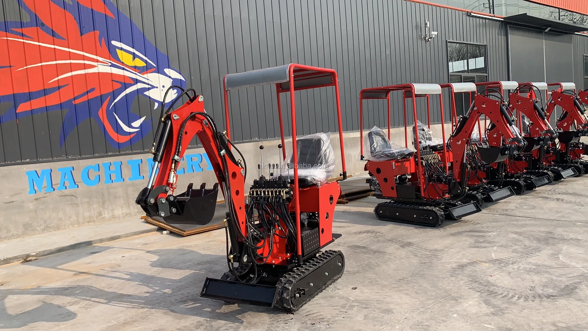Gasoline Engine Mini Backhoe - Towable Garden Excavator with Self ...