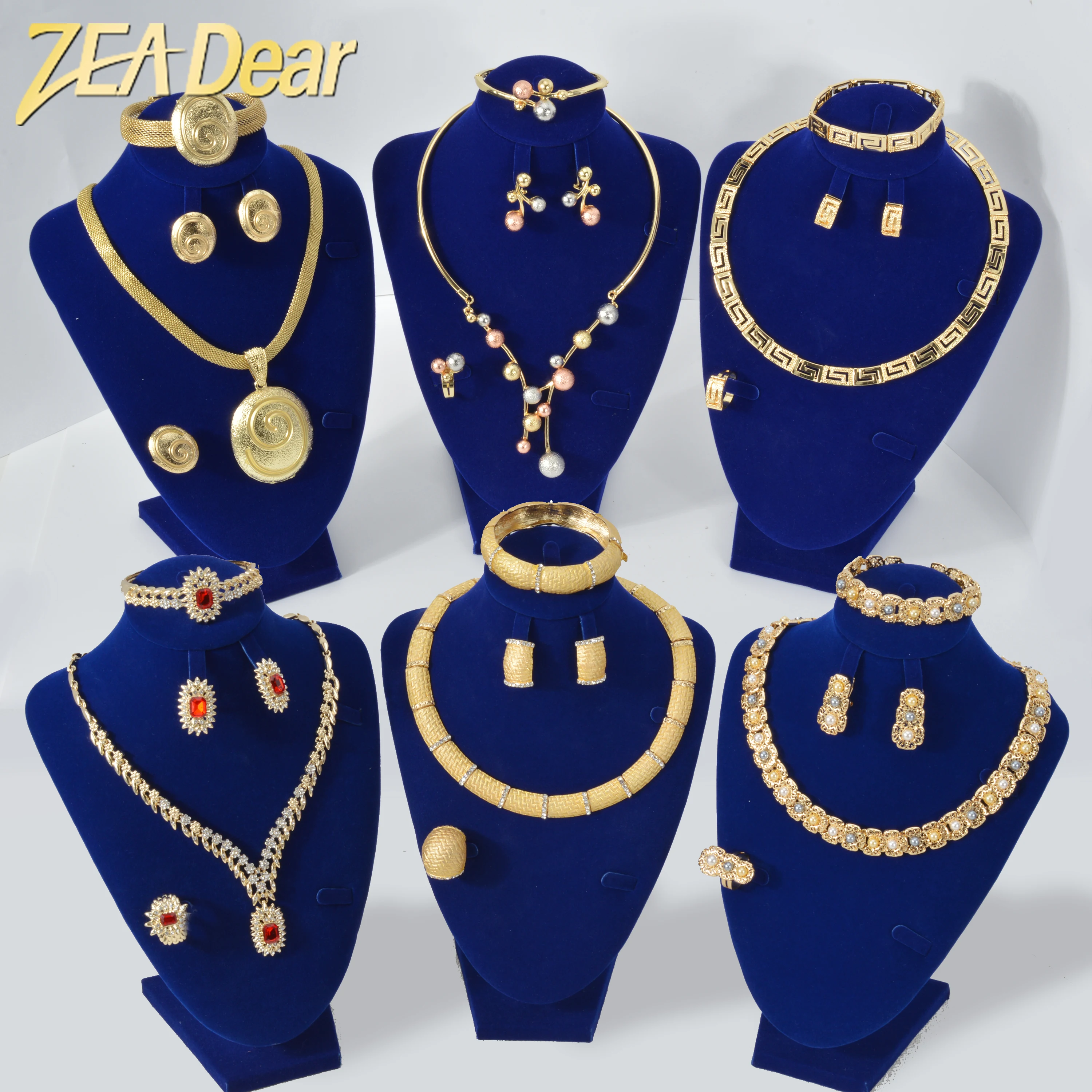 Custom Wholesale Jewellery Fashion Dubai Gold Plated Luxury Bridal