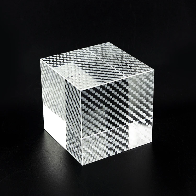 Wholesale Blank K9 Crystal Glass Cube Custom 3d Photo Crystal Cubes For