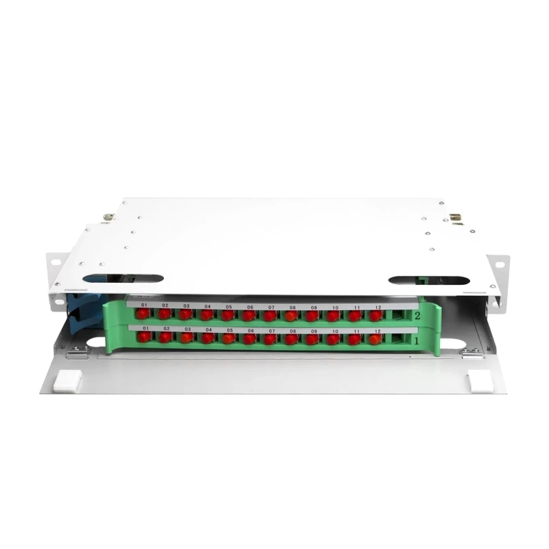 2u Rack Mount 24 Core Fiber Distribution Frame 24 Port Odf Price Litech 