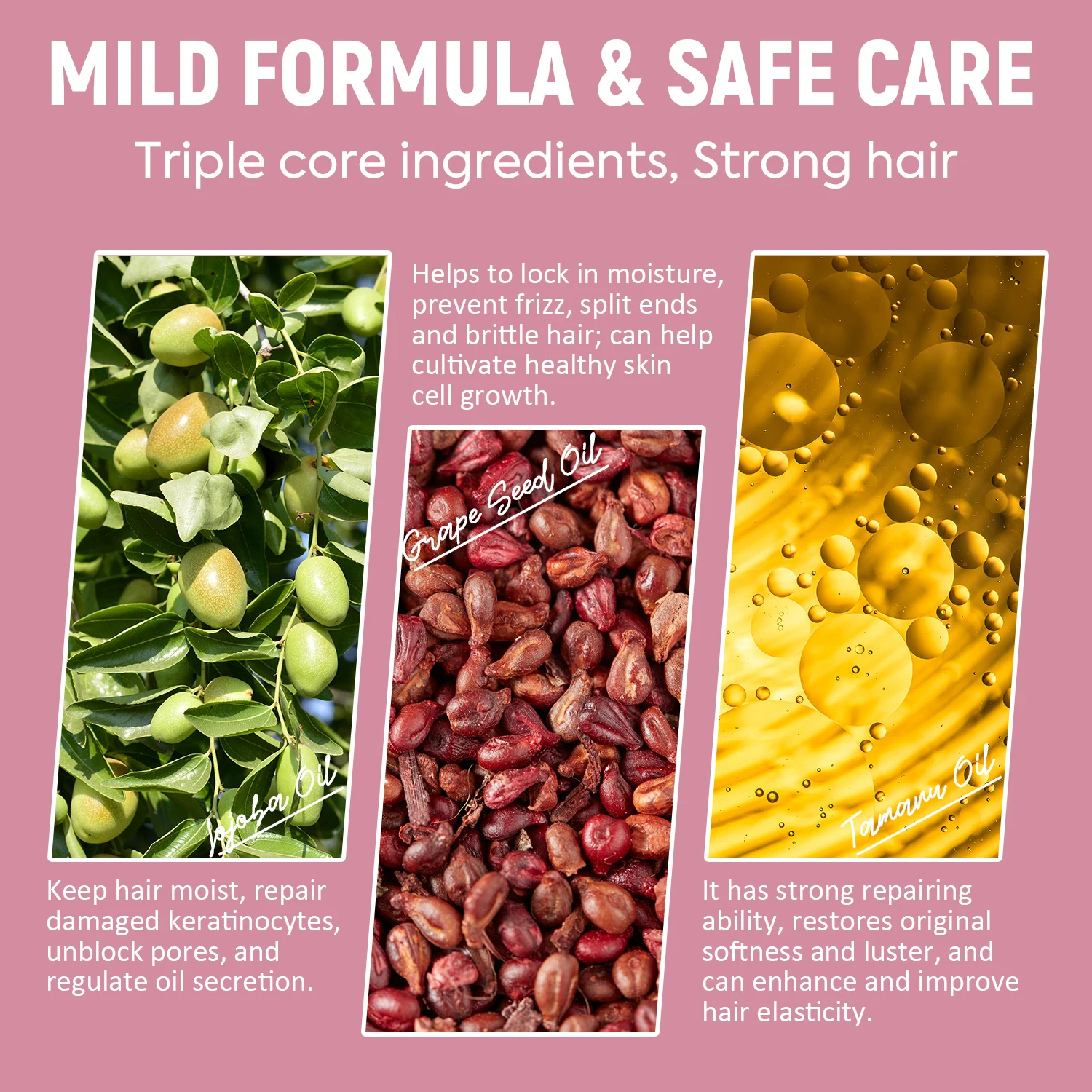 Free Sample Hair Mousse Styling Foam Private Label 200ml Shiny Non