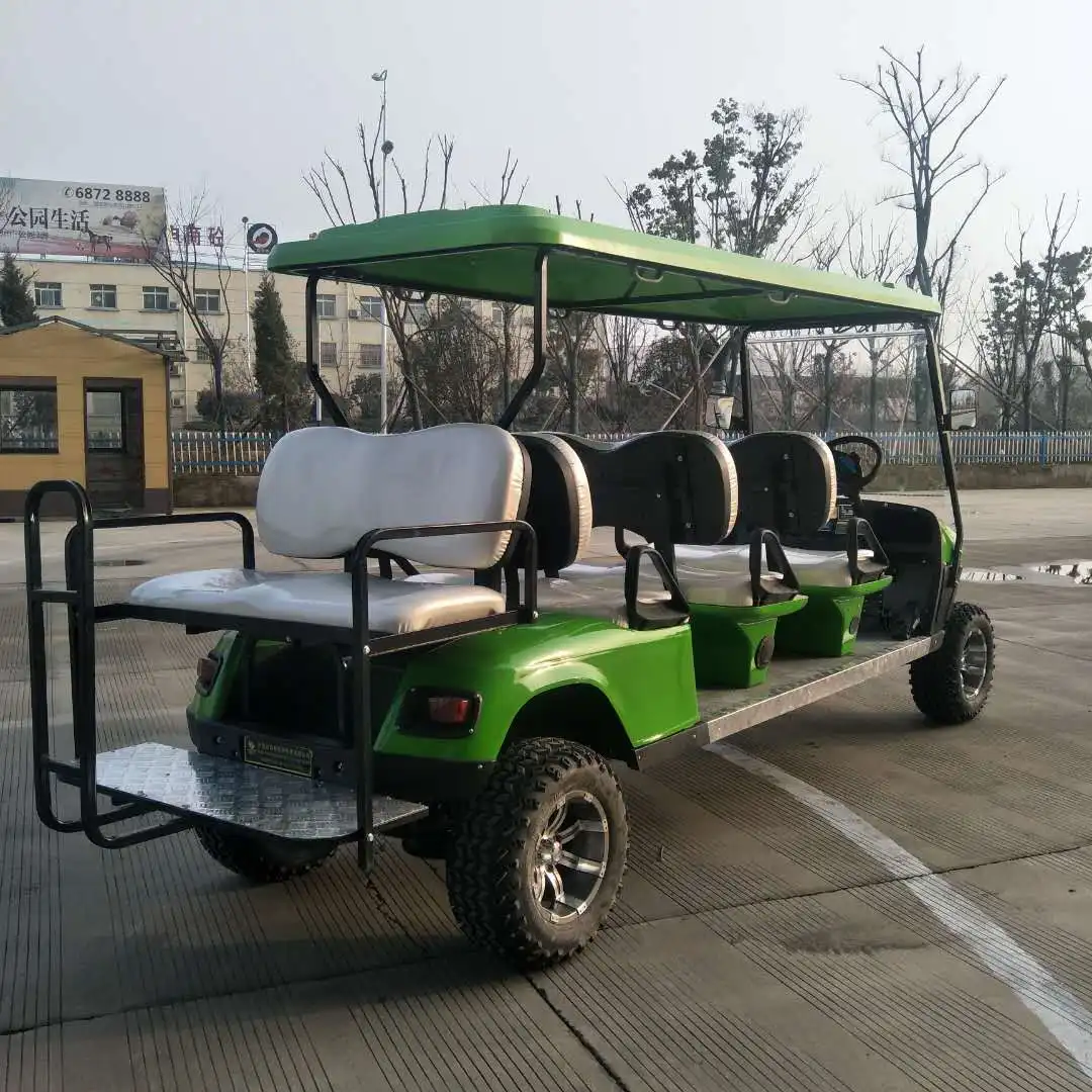 8 person green 6 batteries electric club car cheap golf cart