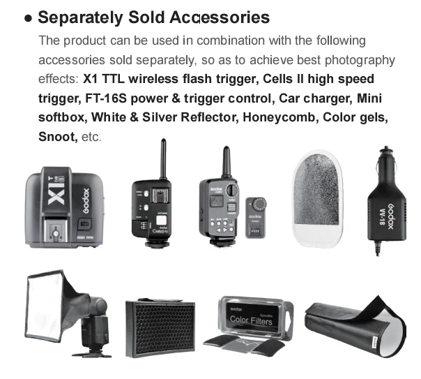 GODOX V850II Digital Photography Studio Universal Camera Speedlite Flash for Canon, Nikon, Pentax and Olympus Cameras