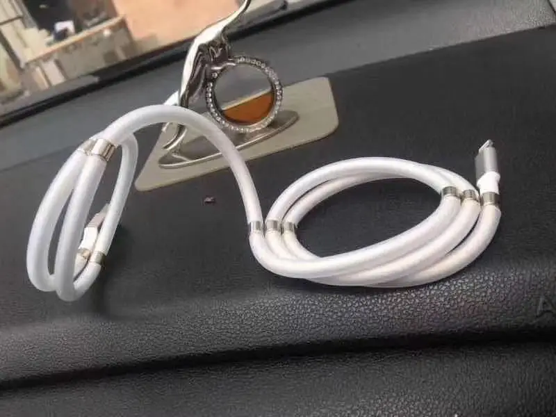 1M 3A charging cable USB to Micro USB Gen 3 Magnetic usb cable for Android mobile phone/ use in car/ laptop - ANKUX.COM