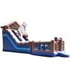 HI hot sell customized size PVC polar bear inflatable castle bouncy with slide multi-play inflatable game