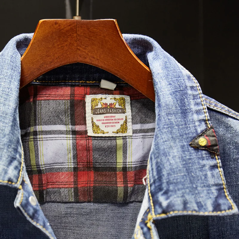 Buy Mens Fashion Washed Denim Jacket 