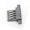 Ultrathin USB jack female plug connector socket interface for laptop Sinking plate Rubber core Charging female base new 4pins