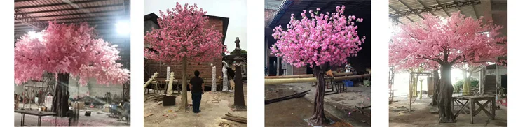 wholesale mini artificial white cherry blossom tree for home decoration