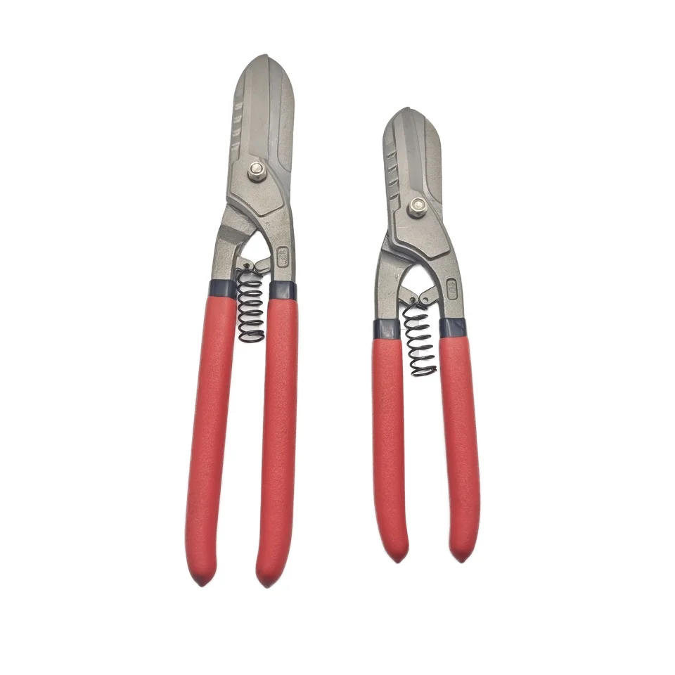 Professional Industrial Grade Tin Snips Smooth-Edge Aviation Sheet Shears with Steel and Rubber Handles factory