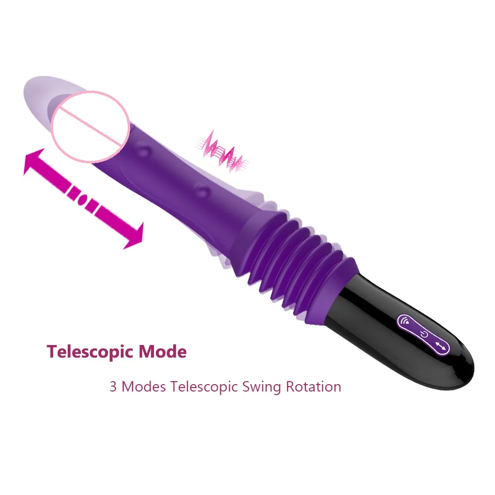 Automatic Telescopic Rotating Sex Machine Gun Vibrating Dildos Rechargeable Female masturbation Sex toys for women