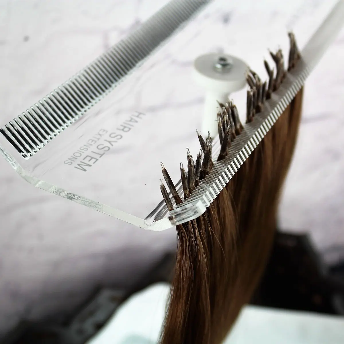 Customizable Acrylic Hair Extension Display Stand Easy Assembly