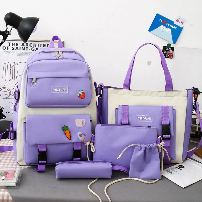 MKW2041 Canvas Backpack Set - Fashion & Function for Students display picture 3