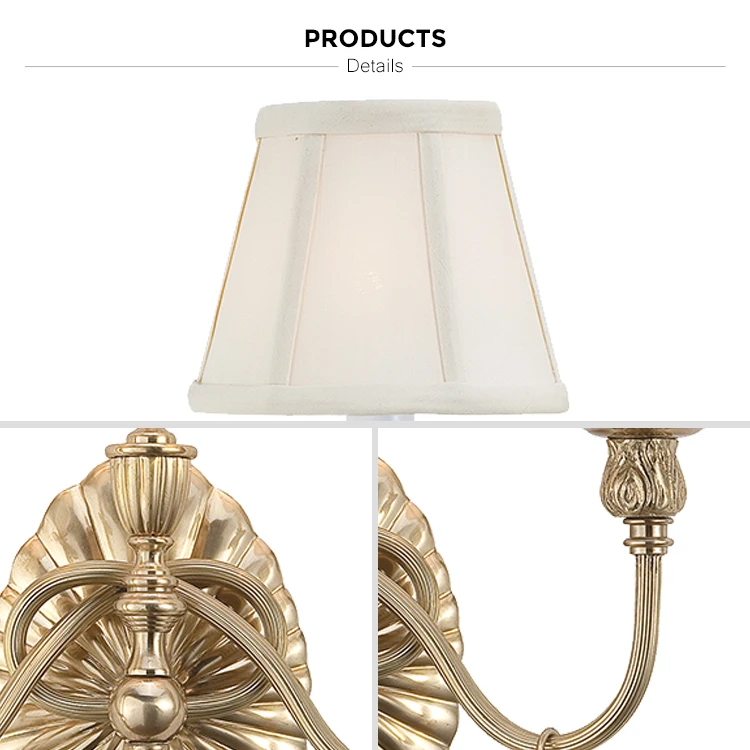 casting brass living room wall lamp