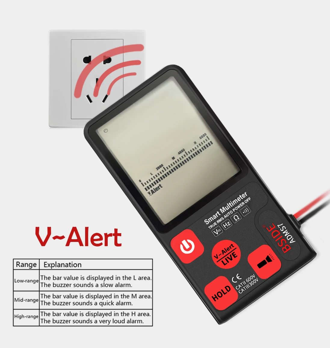 Ultra-Portable Digital Multimeter BSIDE ADMS7 Large 3.5