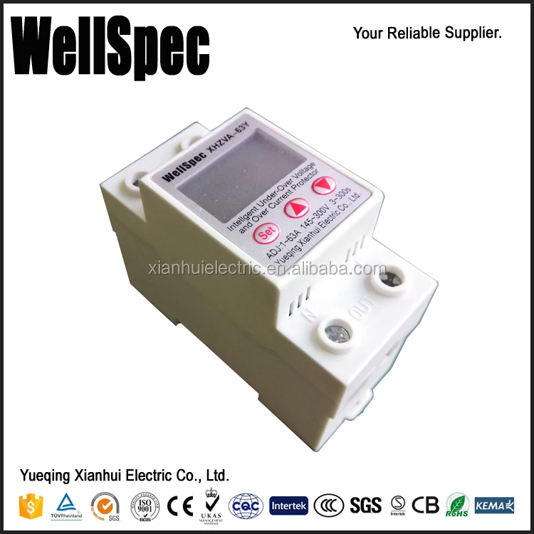 Phase Failure Protector Phase Failure Protector High Flame Retardant Shell Phase Sequence Protection 220VAC 50HZ 