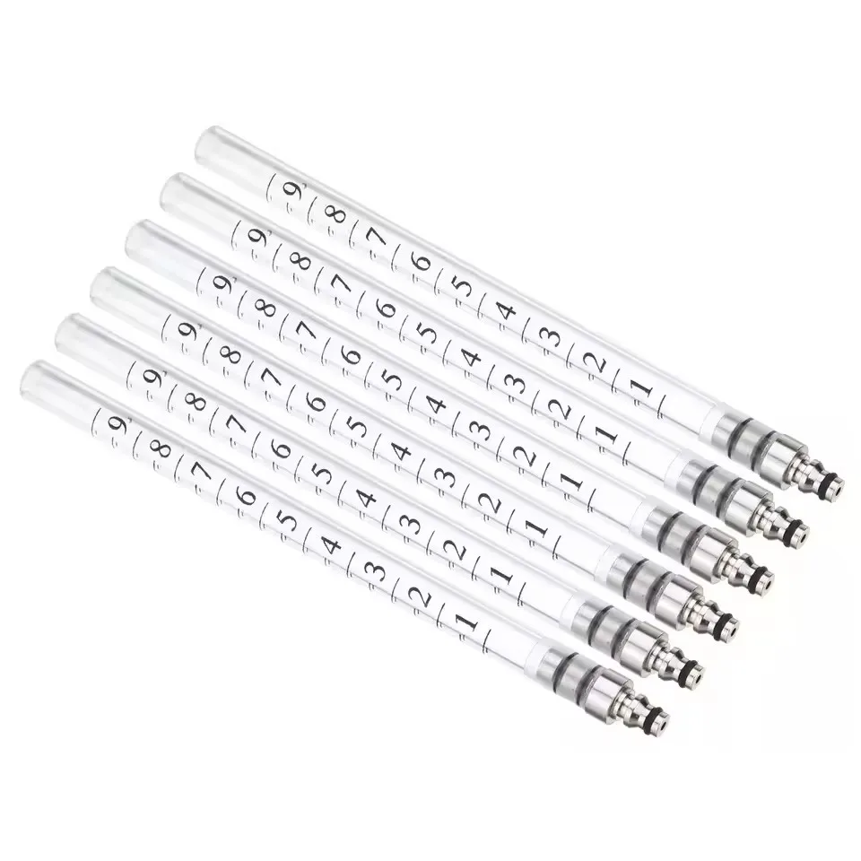 6 Cylinder Diesel Injector Flow Meter Adaptor Set Common Rail Leak Off