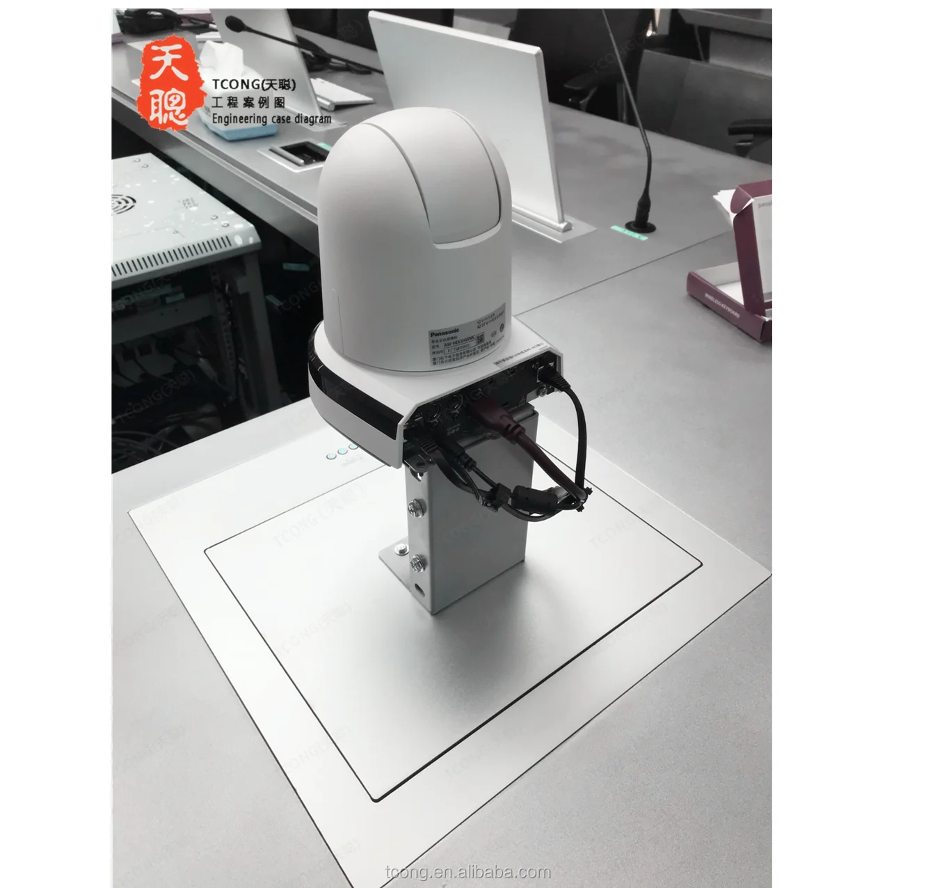 Remote Control Desk Motorized Camera Lift For Conference Room Motorised