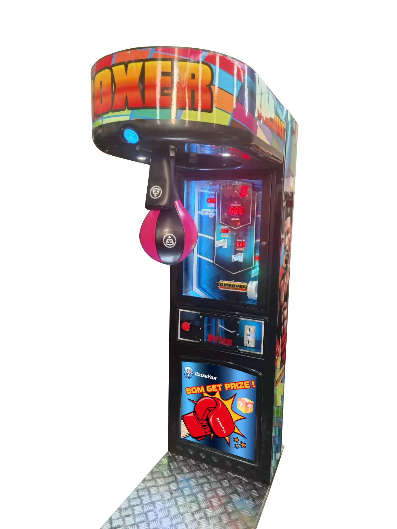 Hot Sale Amusement Park Boxing Machine Indoor Sport Big Punch Coin Operated Boxing Game Machine Boxing Punch Machine manufacture