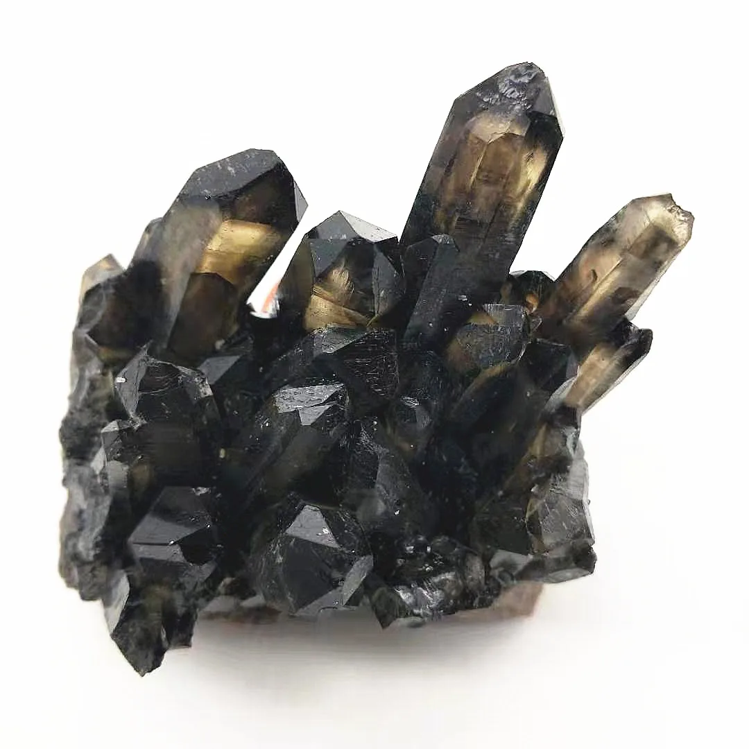 卖美丽的标本烟熏水晶石英晶体簇