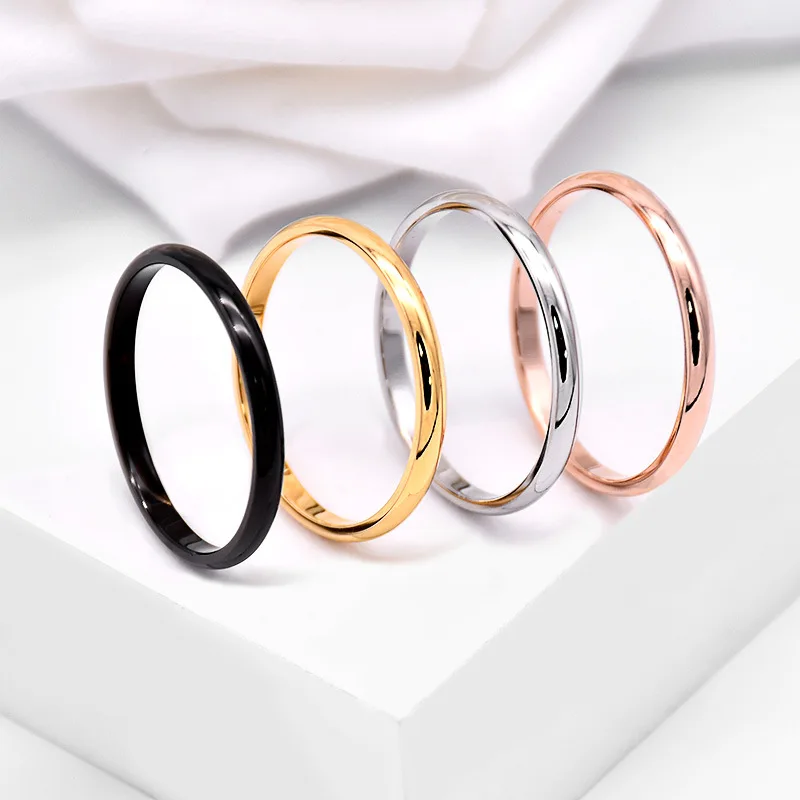 
Cross border accessories simple couple ring thin stainless steel jewelry gift for women boy love 18 big cock man with cock ring 