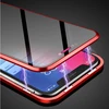 Full Cover Metal Magnetic Phone Case for iPhone 6 8 7 Plus X Max Xr Privacy Screen Tempered Glass Back Shell