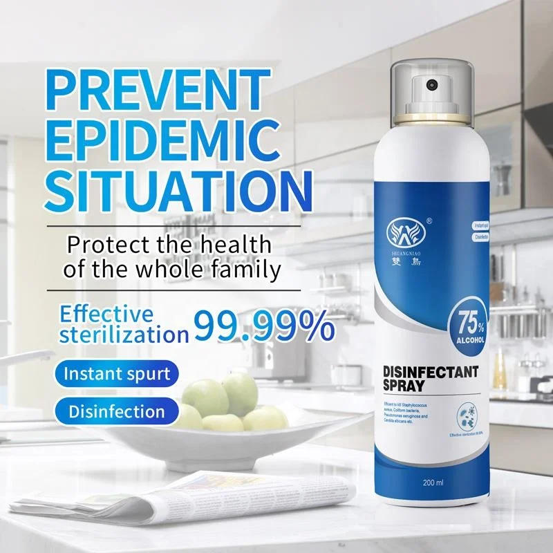 200ml Household air disinfection spray alcohol sterilization disposable Hand Sanitizer 75% alcohol DISINFECTANT SPRAY