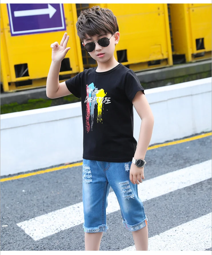 Shirt+denim Jeans Pants 