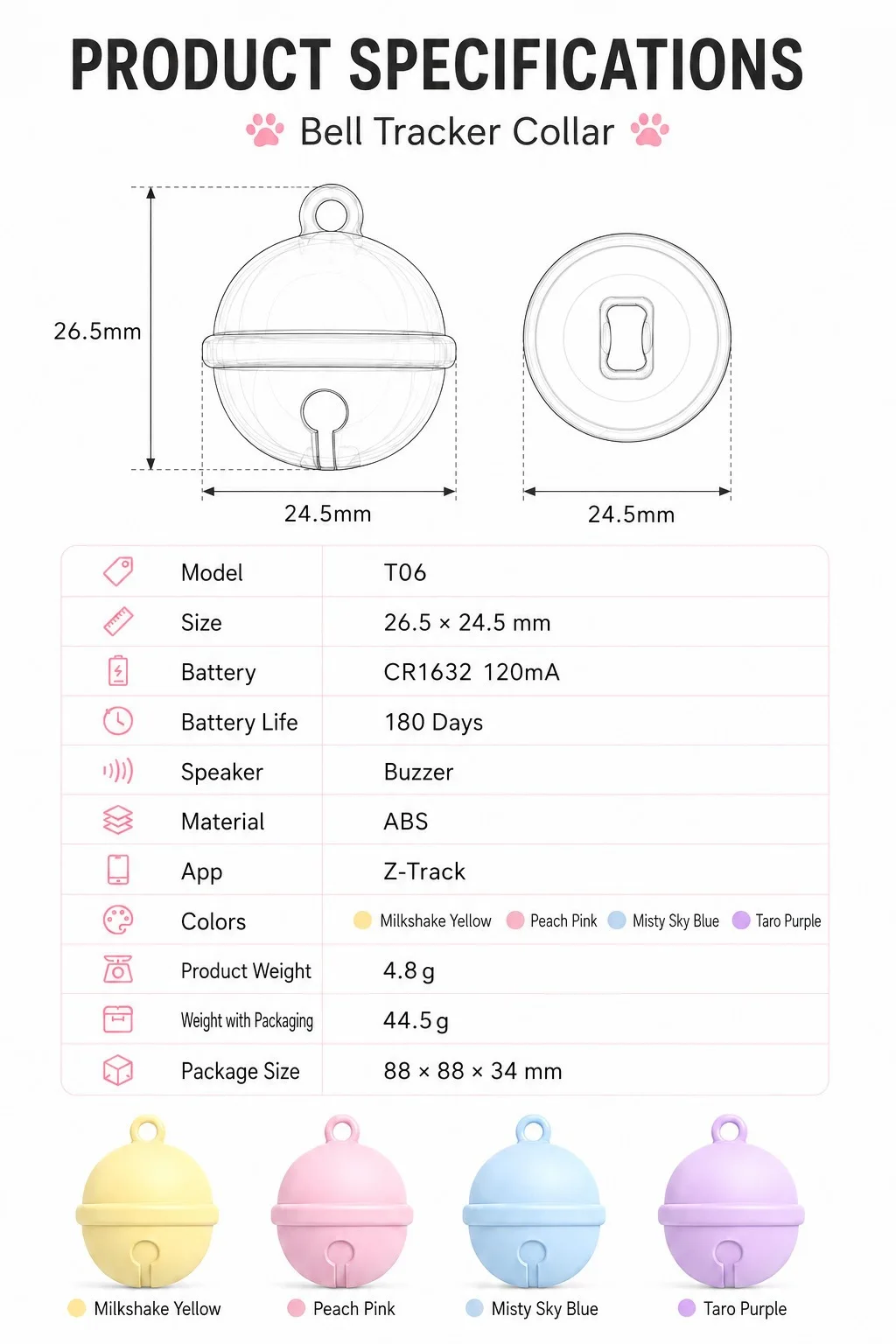 Cross-border New GPS Pet Locator-universal Collar Finder for Dogs and Cats with Android App Waterproof Design to Prevent Loss