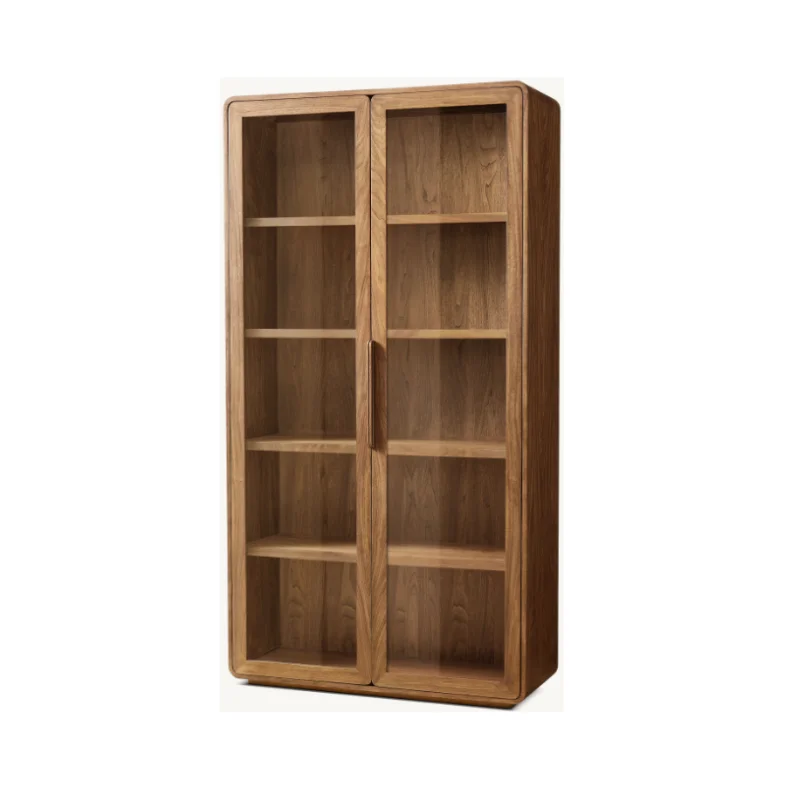 American Vintage Solid Wood Living Room Furniture - Customizable Bookcase