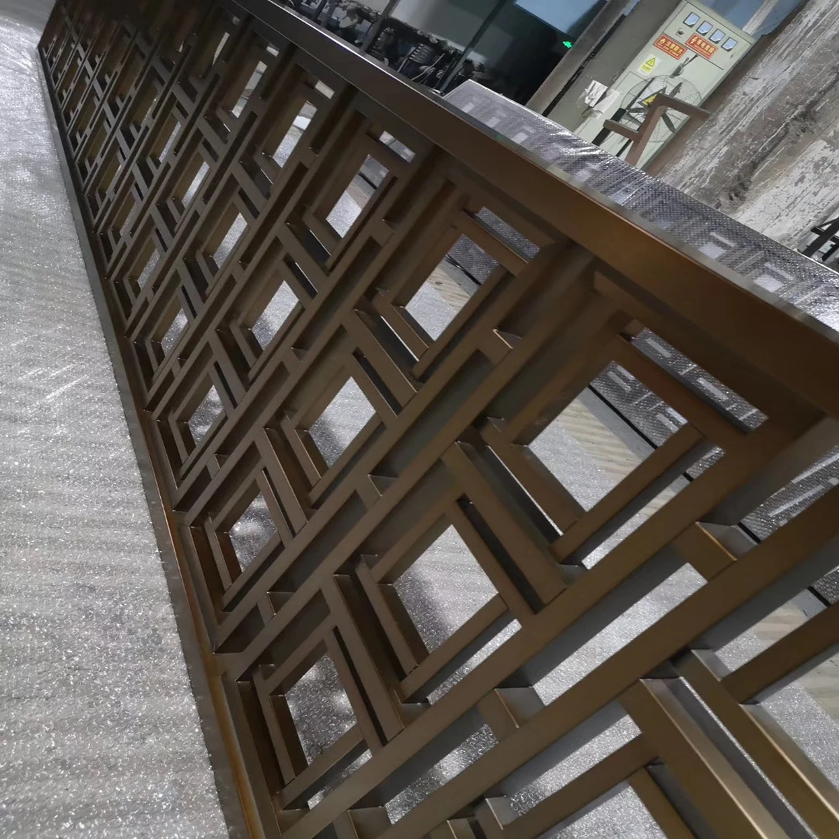 酒店隔断不锈钢屏幕新材料室内装饰