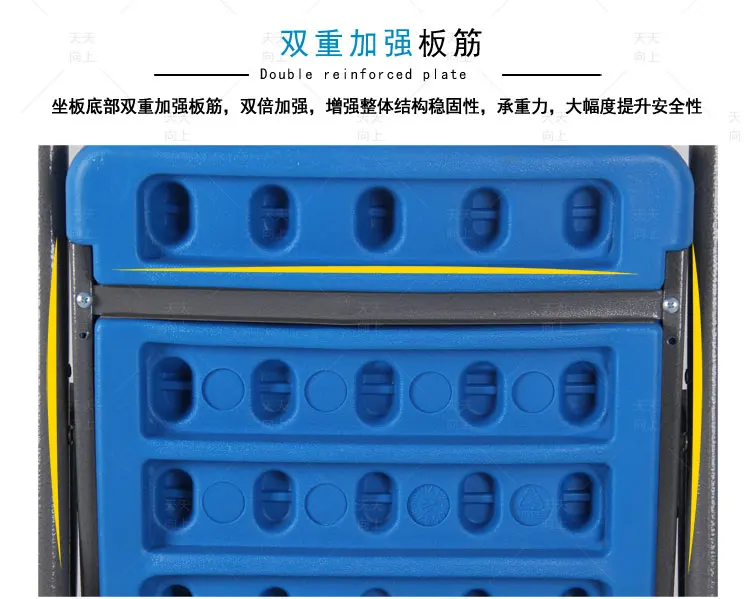 Portable Folding Chair Blow Molded Plastic and Metal Camping Folding Chair for Outdoor Events Heavy Duty Outdoor Garden Chair