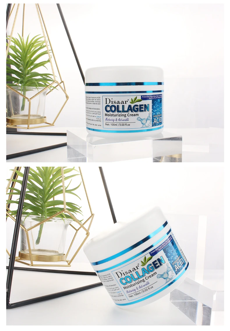 Disaar Collagen Moisturizer Cream Hyaluronic Acid Organic Face