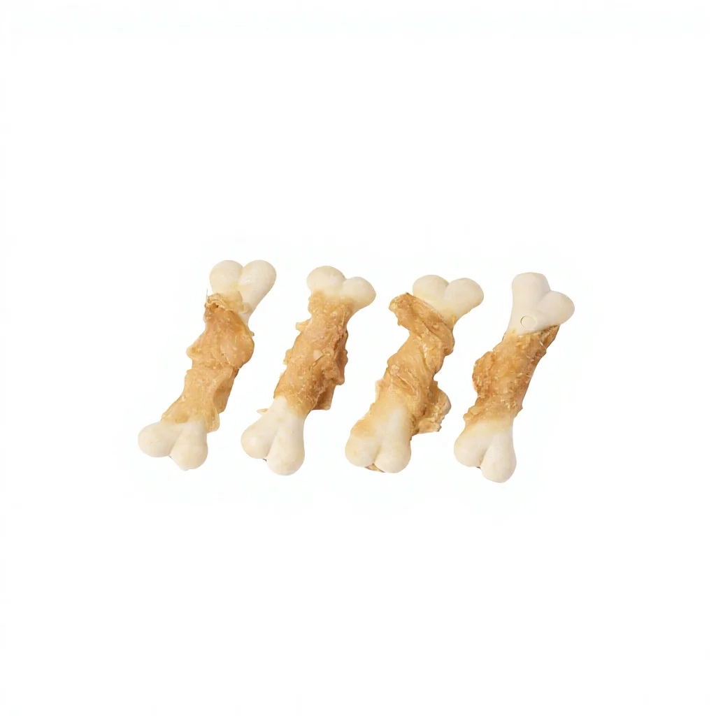 product factory no artificial colors health wholesale shandong rabbit ears meat coated molars training pet dog snacks grain free-3